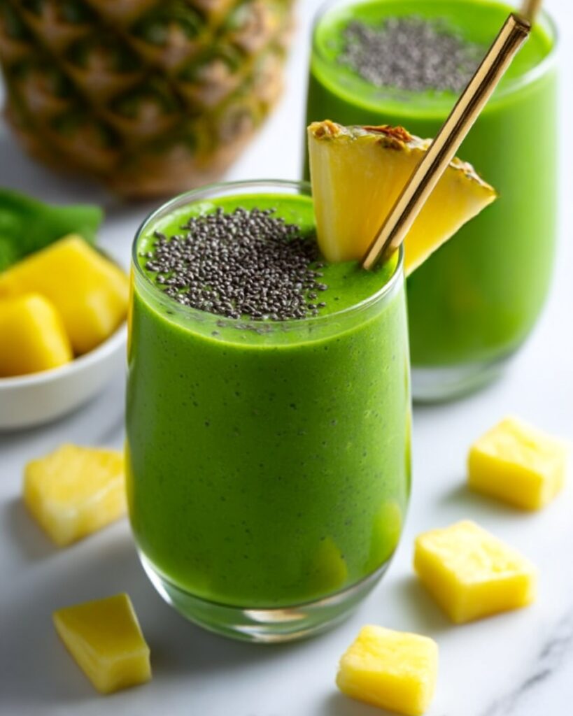 Tropical Green Detox Smoothie Recipe