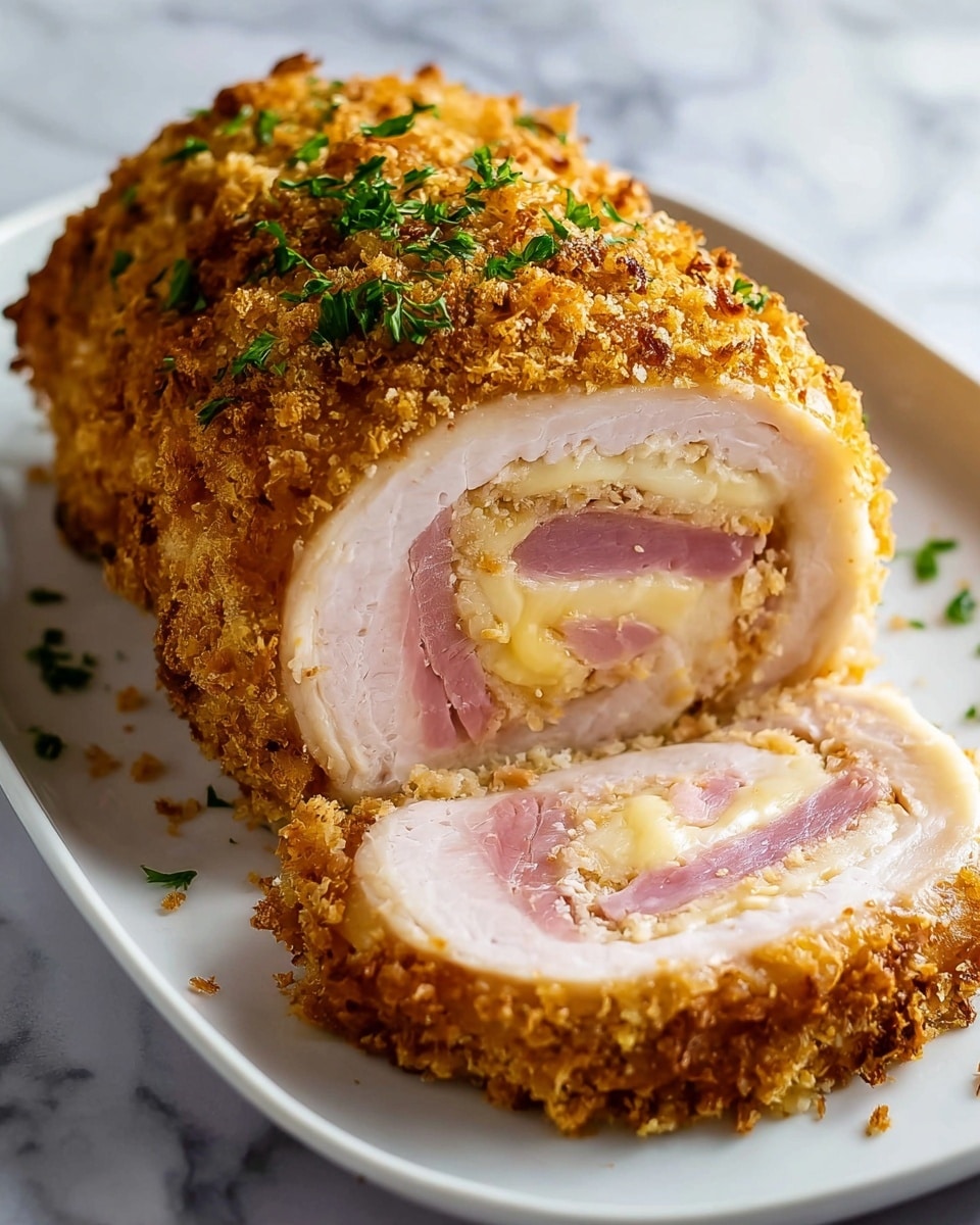 Chicken Cordon Bleu Meatloaf Recipe - Recipe Image