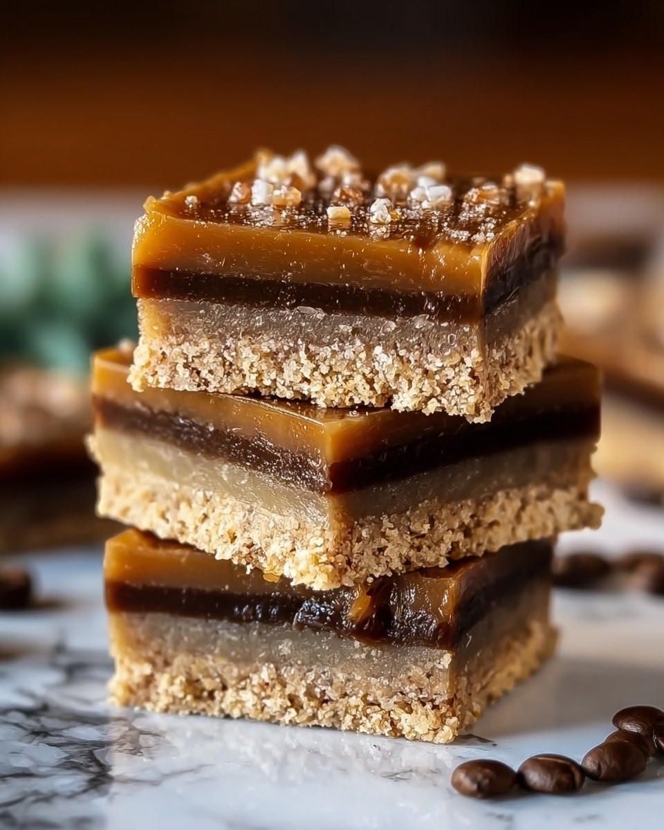 Gooey Caramel Coffee Bars Recipe - Recipe Image