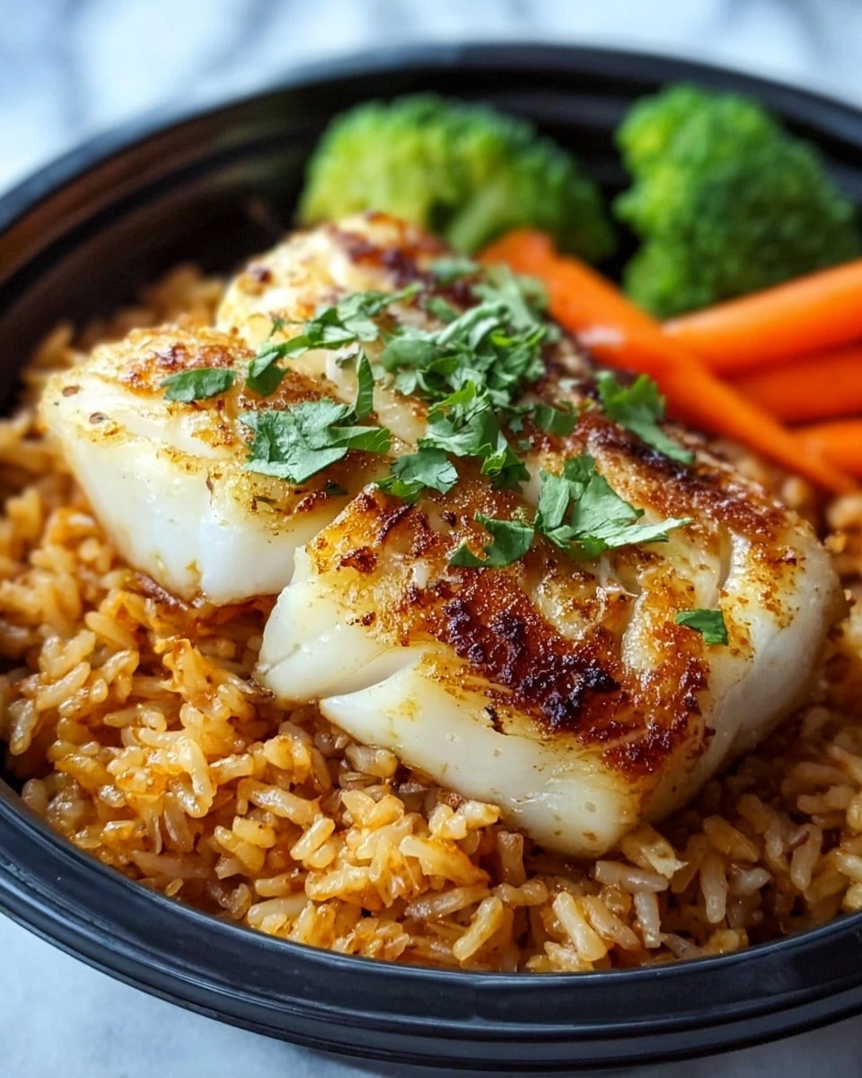 Baked Fish Rice Recipe - Recipe Image