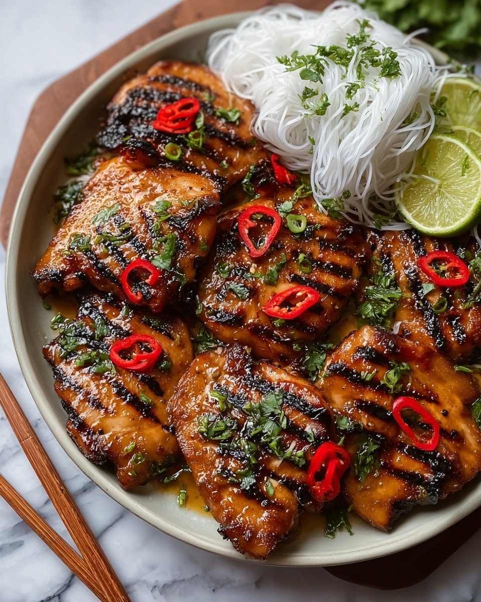 Grilled Vietnamese Lemongrass Chicken Recipe - Recipe Image