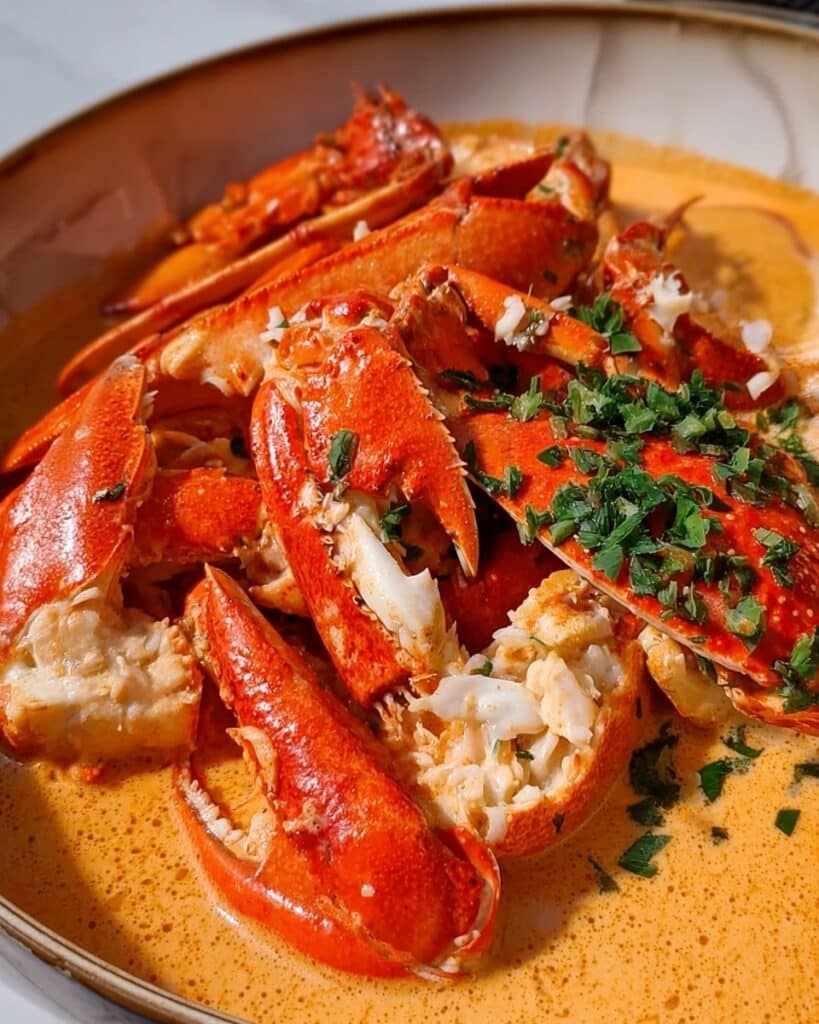 Creamy Spicy Lobster Pasta Recipe