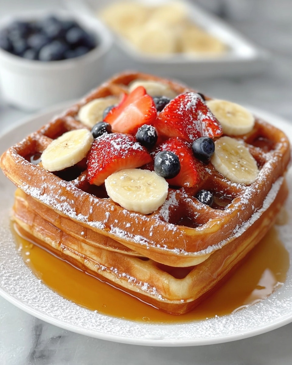 High Protein Waffles with 45g Protein for Epic Mornings Recipe - Recipe Image