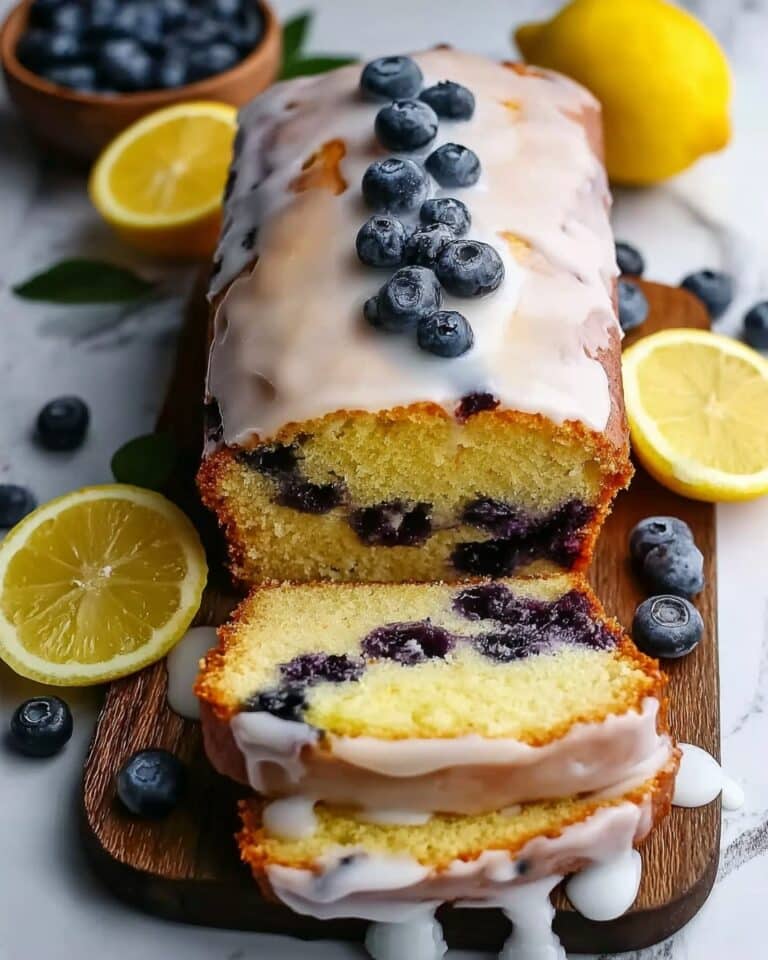 Lemon Blueberry Loaf with Zesty Glaze Recipe