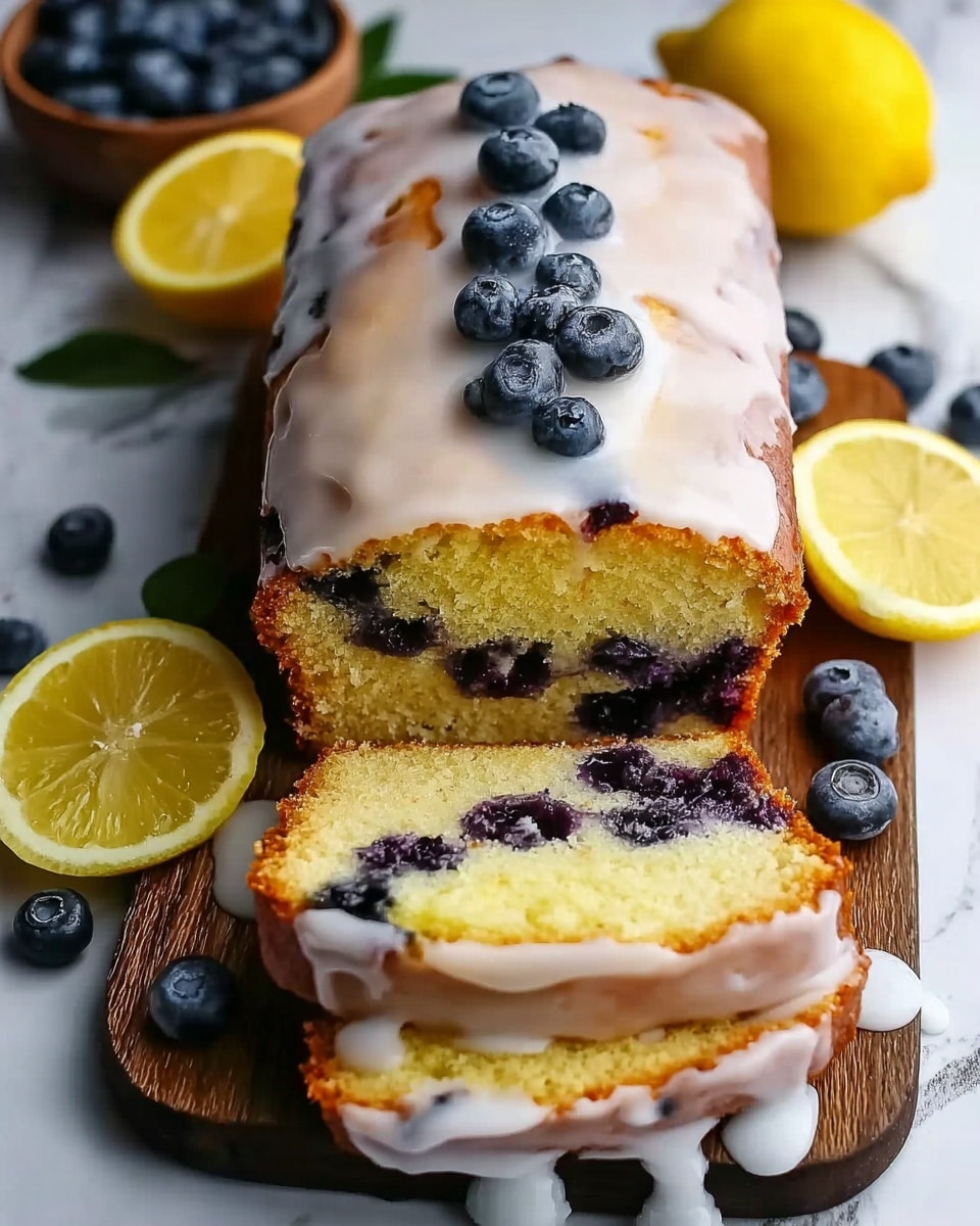 Lemon Blueberry Loaf with Zesty Glaze Recipe - Recipe Image