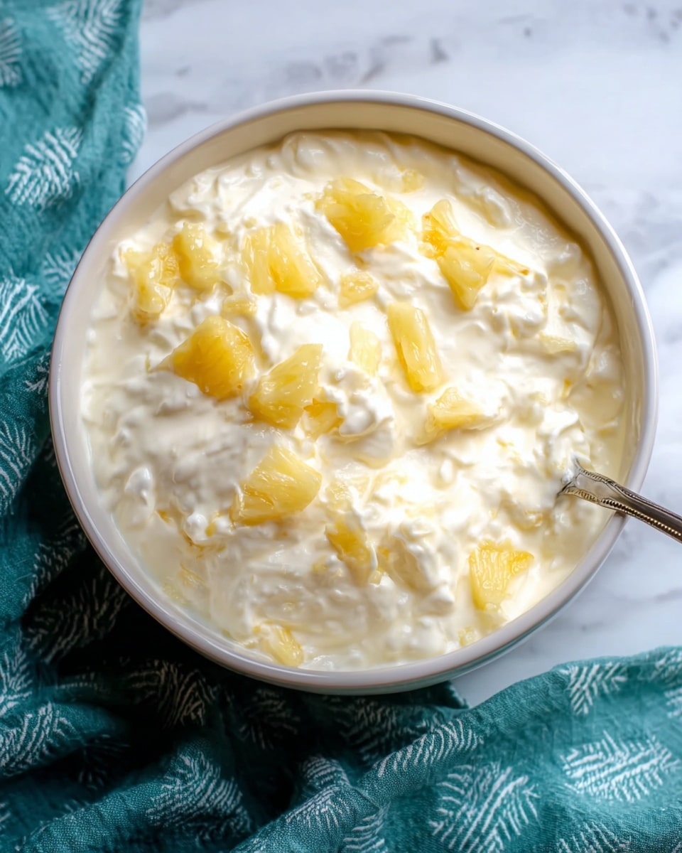 Hawaiian Pineapple Coconut Fluff: Irresistible Tropical Treat Recipe - Recipe Image