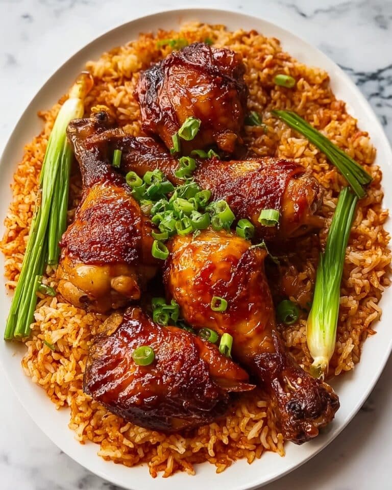 Gochujang-Braised Chicken with Crispy Jasmine Rice Recipe