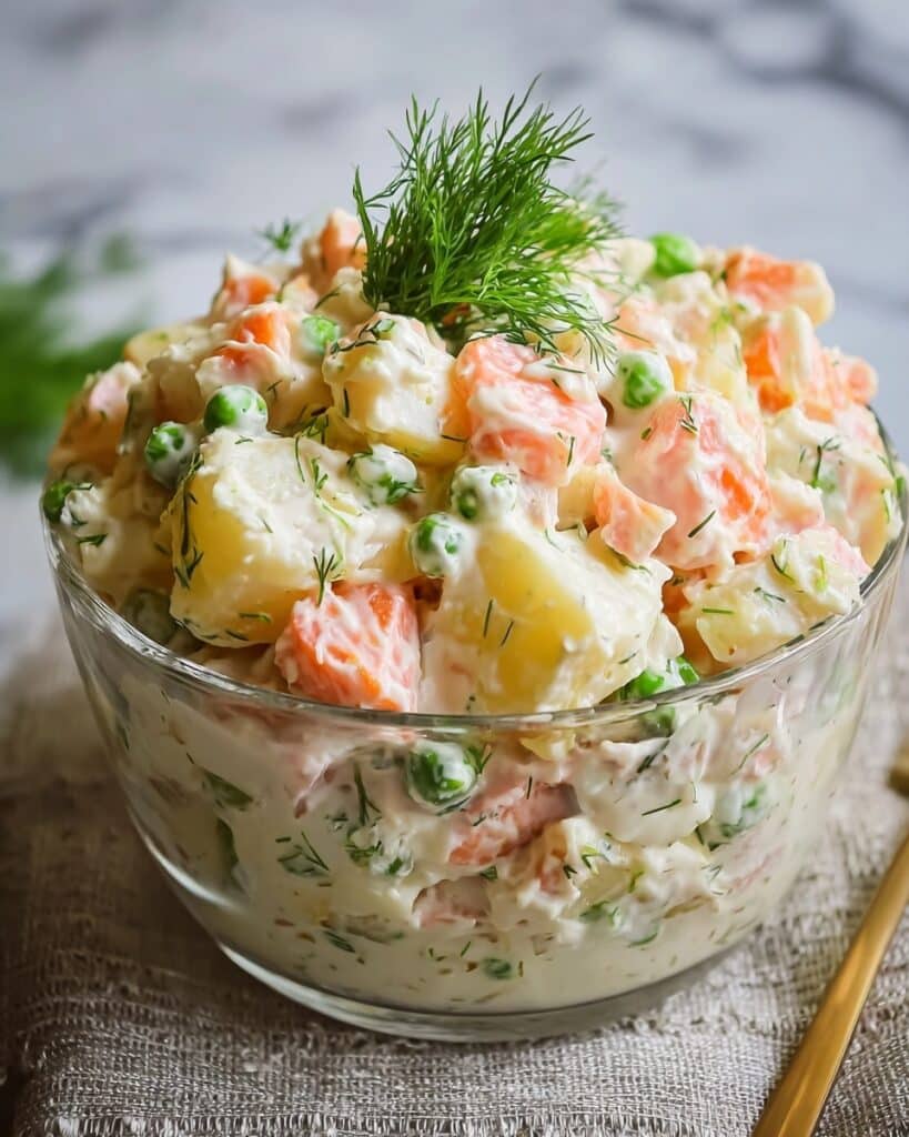 Olivier Salad – Russian Potato Salad Recipe