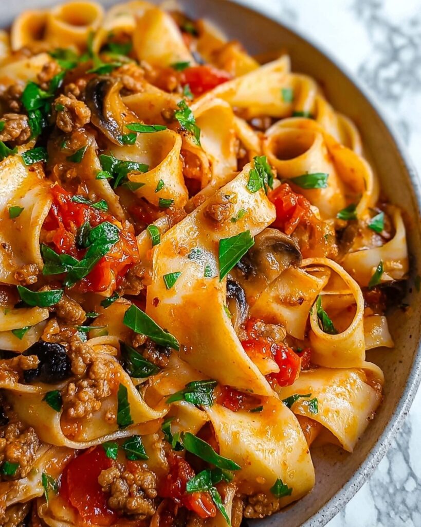 Italian Drunken Noodles Recipe