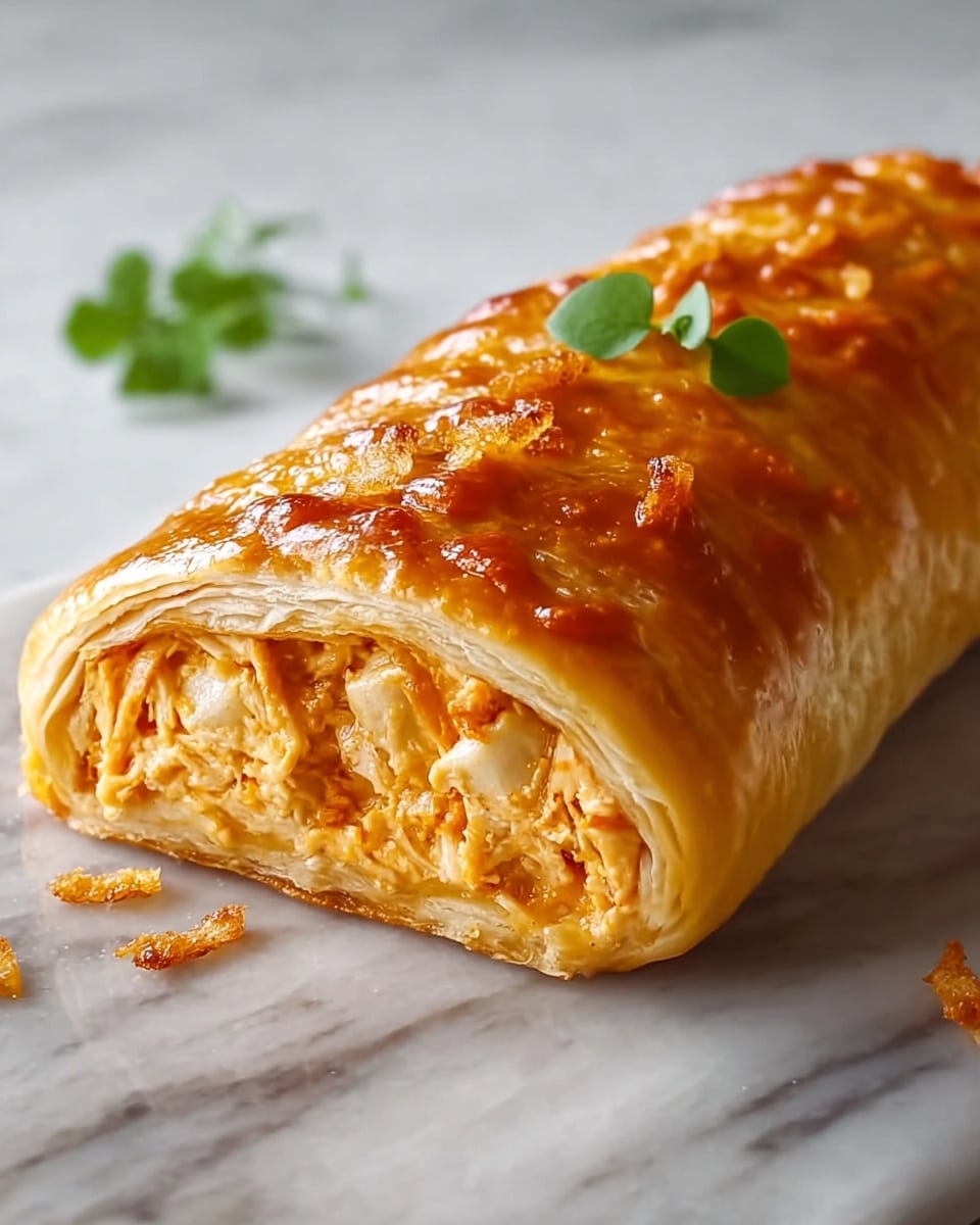 Cheesy Buffalo Chicken Strombolis Recipe - Recipe Image