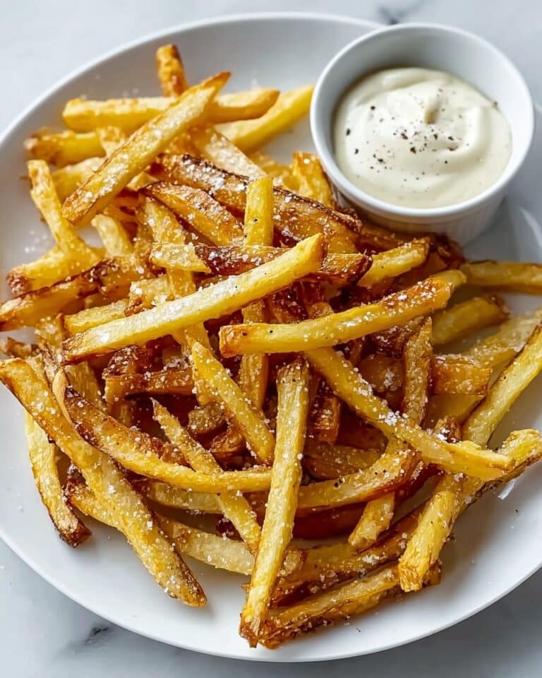 Air Fryer Garlic Parmesan Fries Recipe