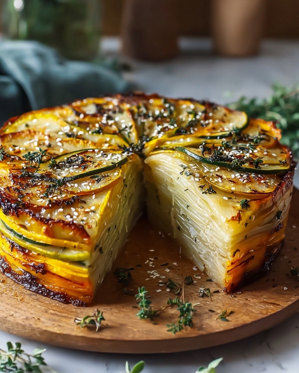 Crispy Balsamic Thyme Potato Torte Recipe - Recipe Image