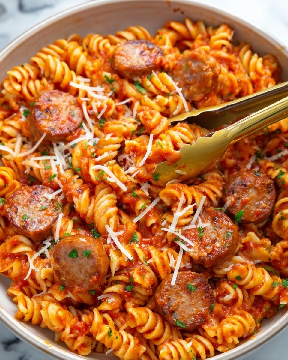 One-Pot Sausage Pasta Recipe - Recipe Image