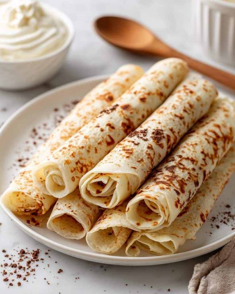 Cinnamon Roll Protein Crepes Recipe
