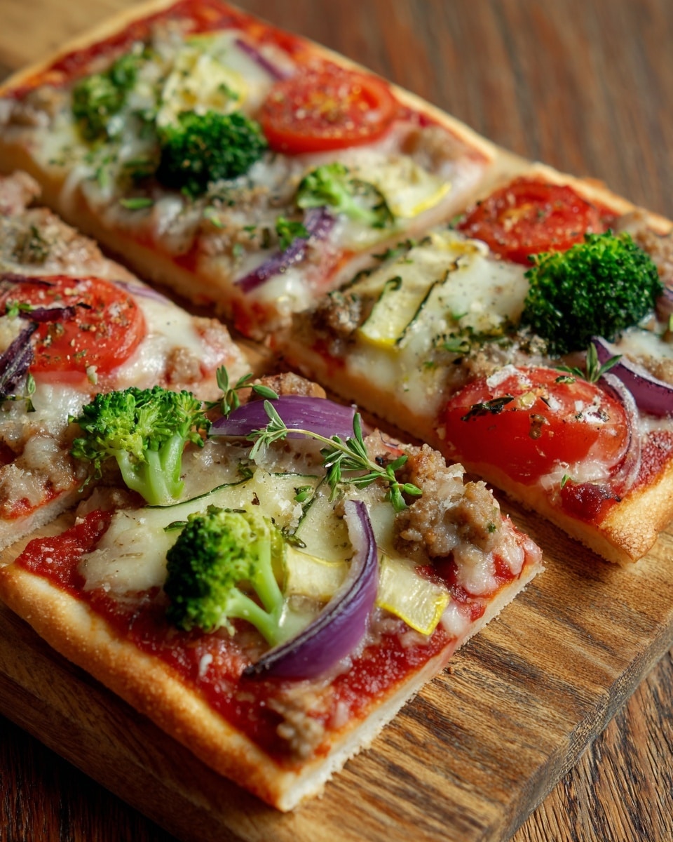 Roasted Vegetable Whole Wheat Pizza Recipe - Recipe Image