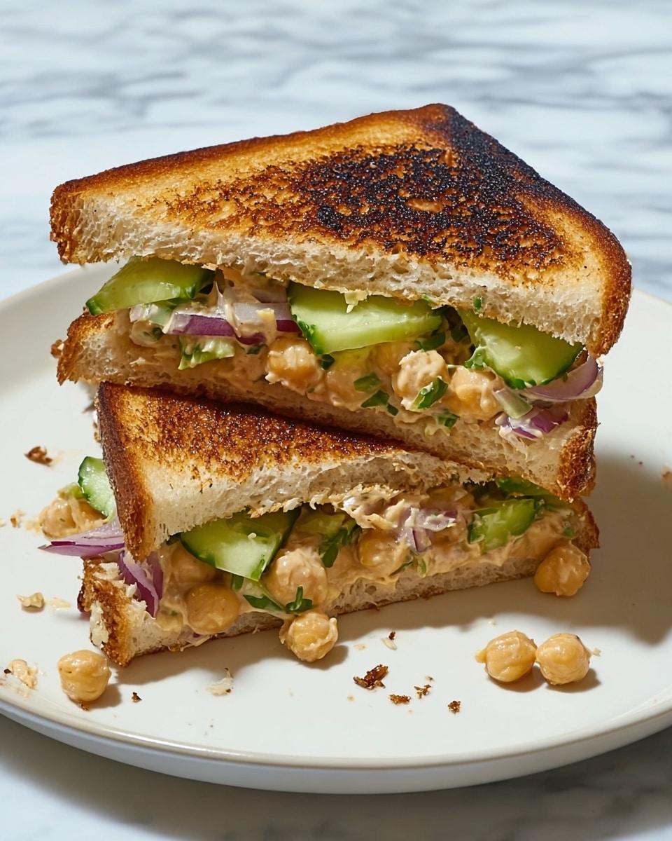 Irresistible Chickpea Salad Melts: The Ultimate Sandwich Recipe - Recipe Image