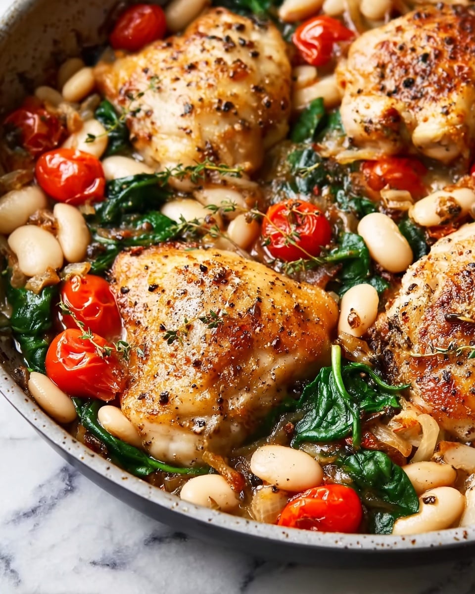 Herbed Chicken with Cannellini Beans Recipe - Recipe Image