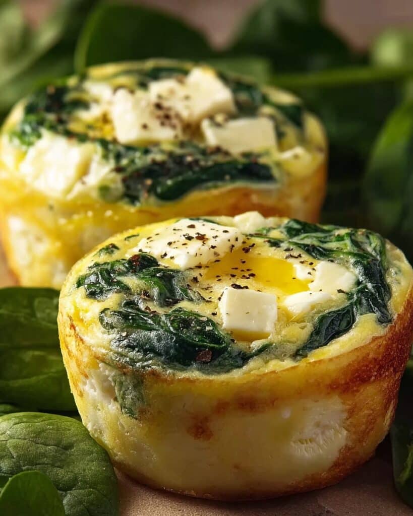 Spinach and Feta Egg Muffins Recipe