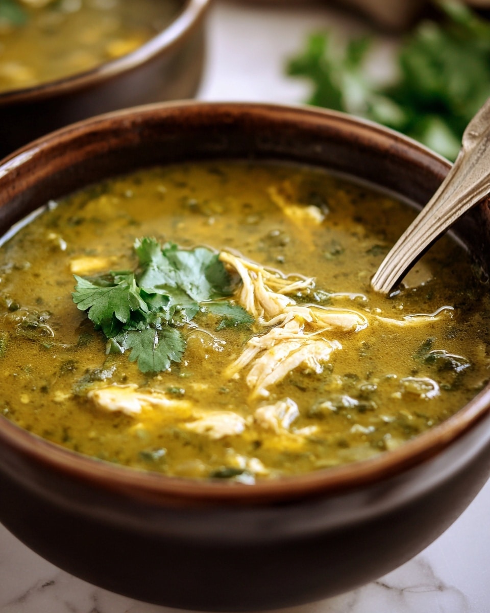 Green Chicken Enchilada Soup Recipe - Recipe Image