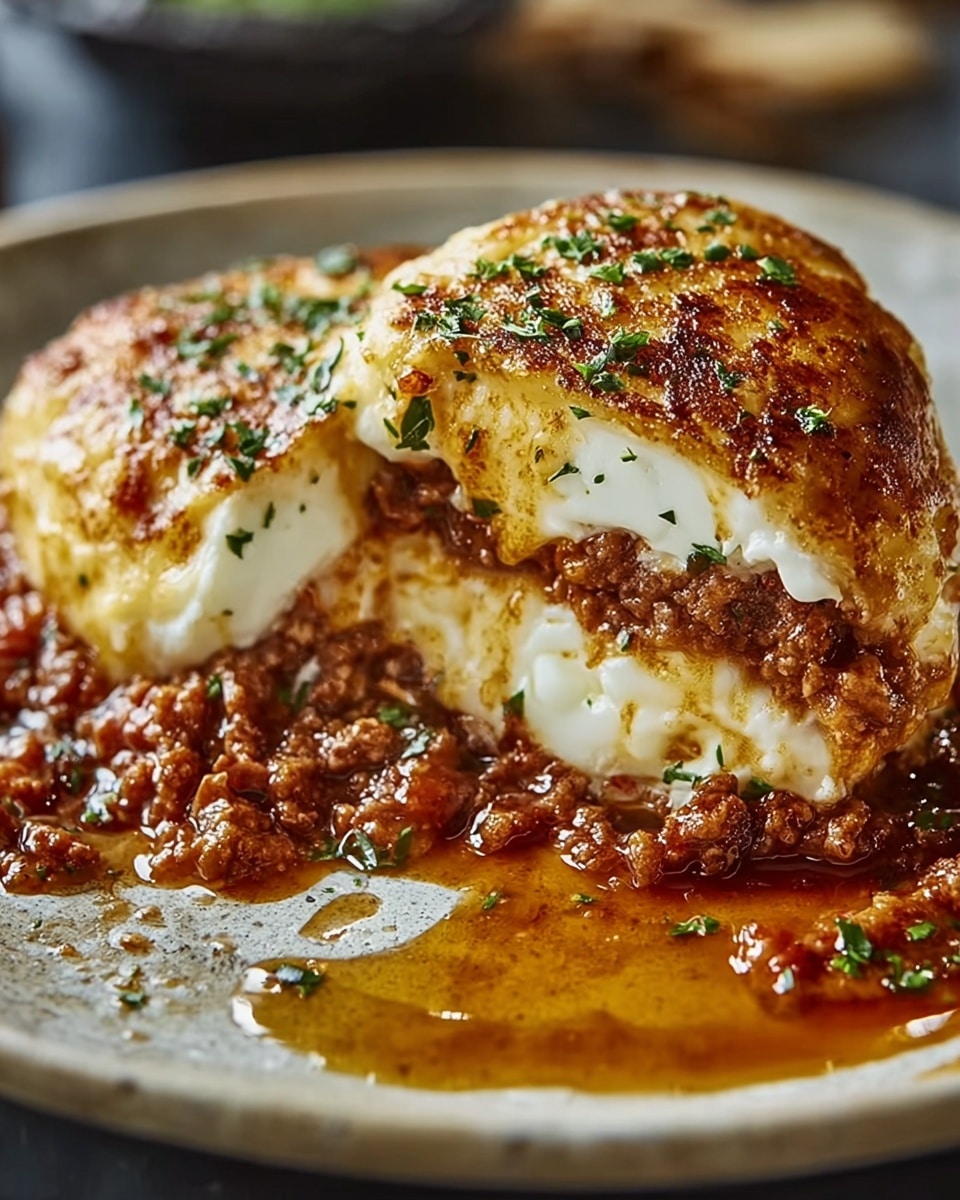 Cream Cheese-Stuffed Chicken Parmesan Recipe - Recipe Image