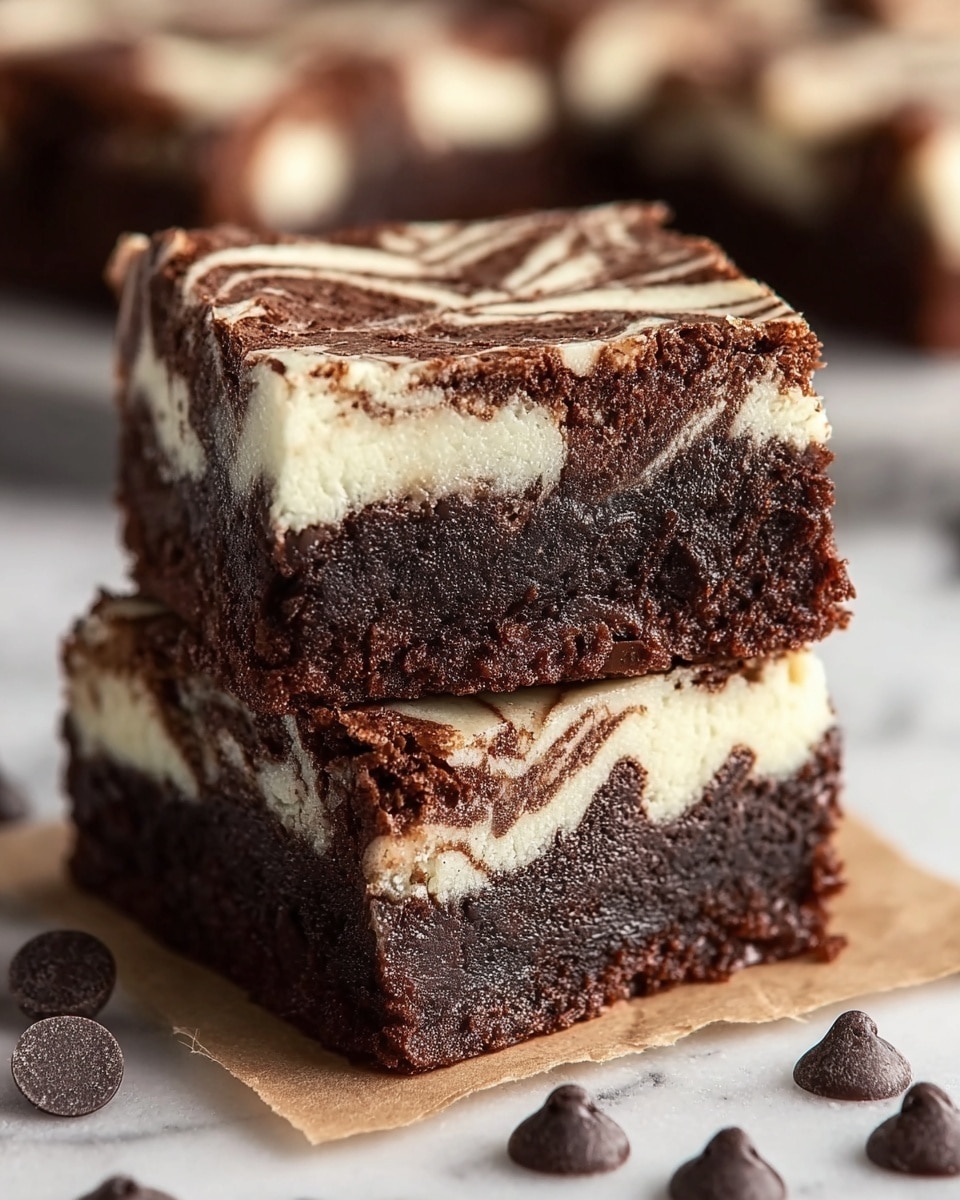 Cream Cheese Brownies Recipe - Recipe Image