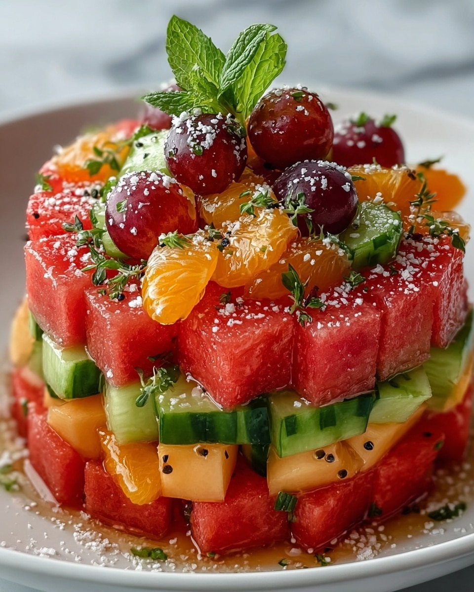 Peach Watermelon Salad: The Ultimate Summer Recipe - Recipe Image