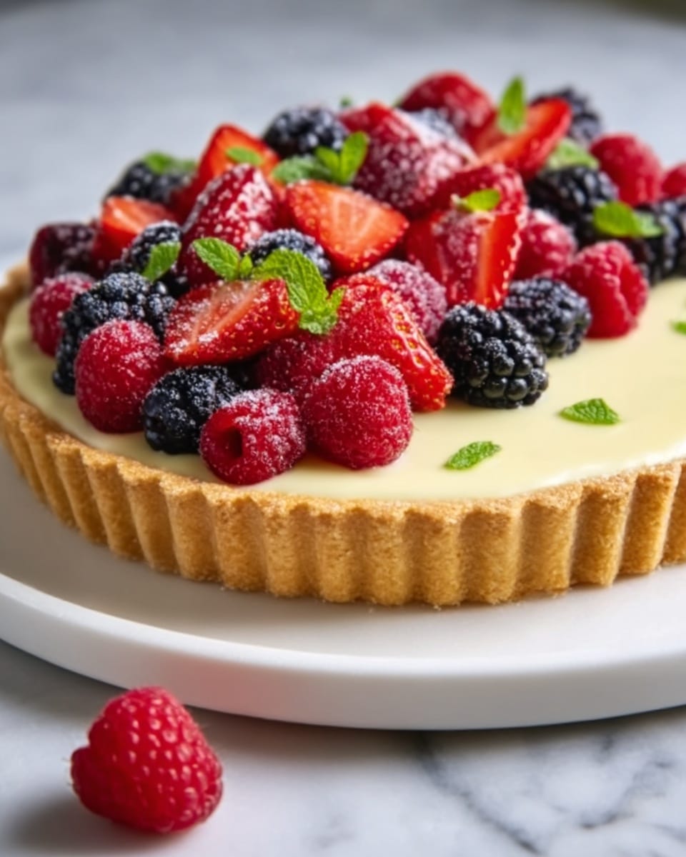 French Lemon Cream Tart Recipe - Recipe Image