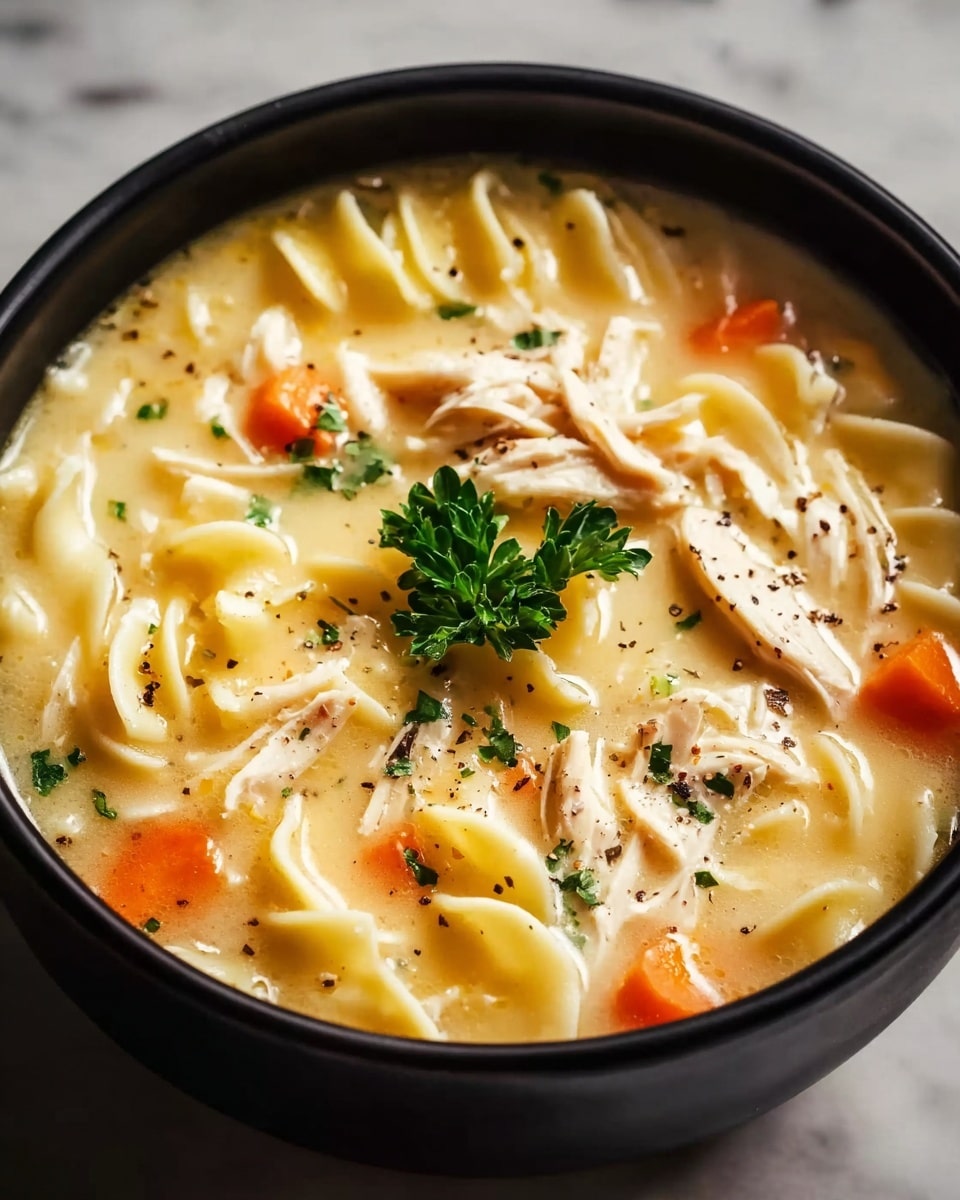 Creamy Chicken Noodle Soup Recipe - Recipe Image