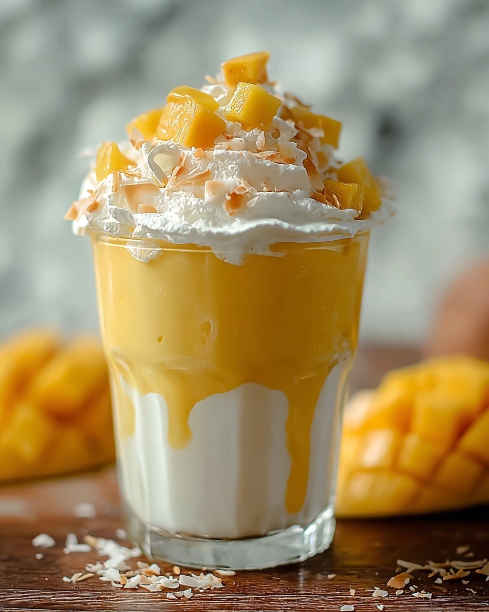 Mango Coconut Float Milkshake Recipe - Recipe Image