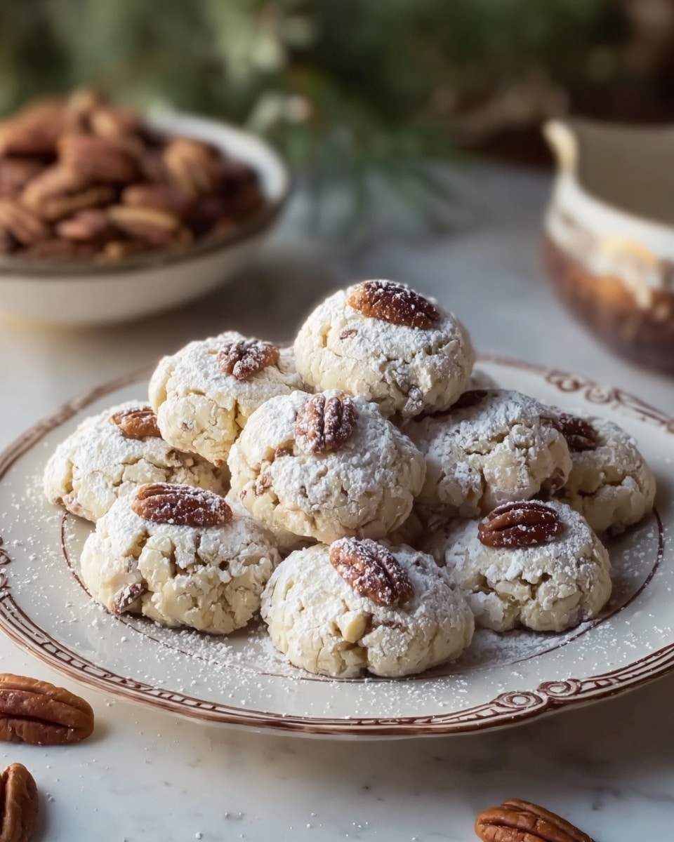 Buttery Pecan Snowball Cookies Recipe - Recipe Image