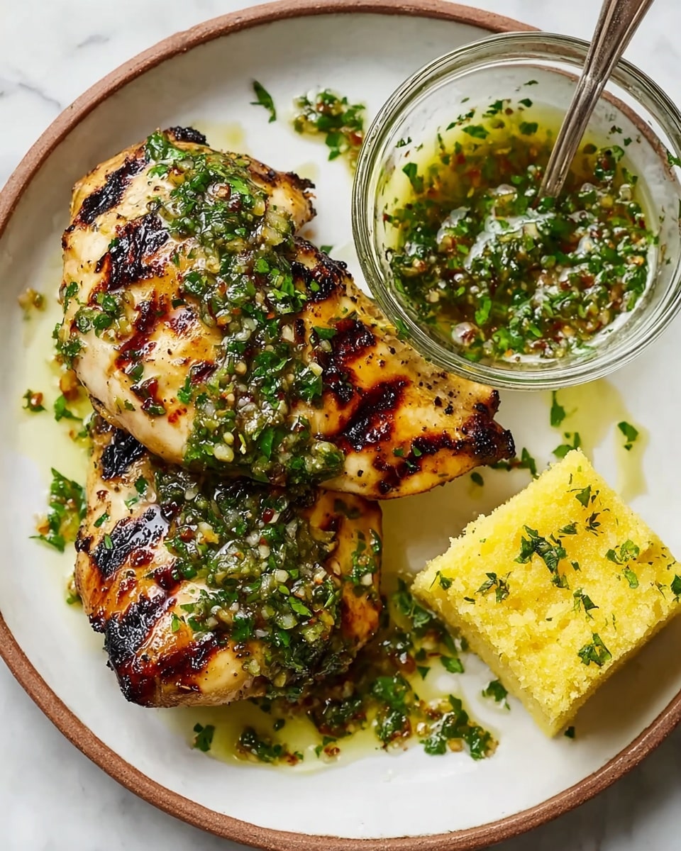 Grilled Chicken Thighs with Chimichurri Recipe - Recipe Image