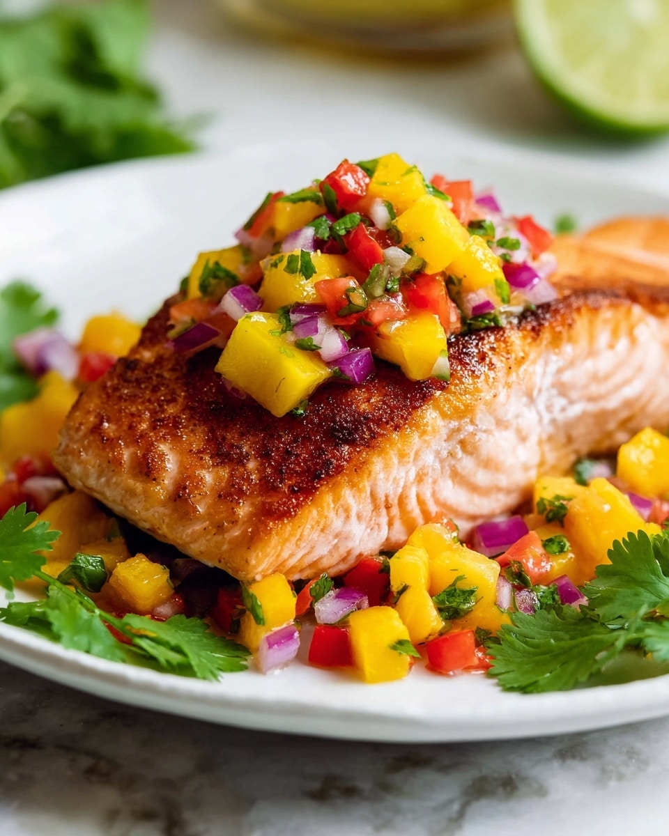 Mango Salsa Salmon Recipe - Recipe Image