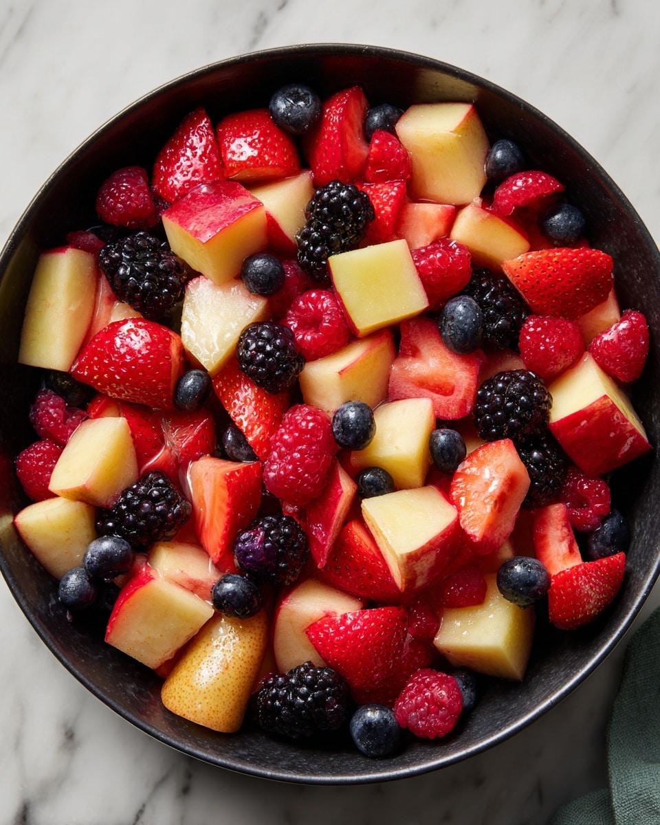 Fall Fruit Salad with Orange Maple Cinnamon Dressing Recipe - Recipe Image