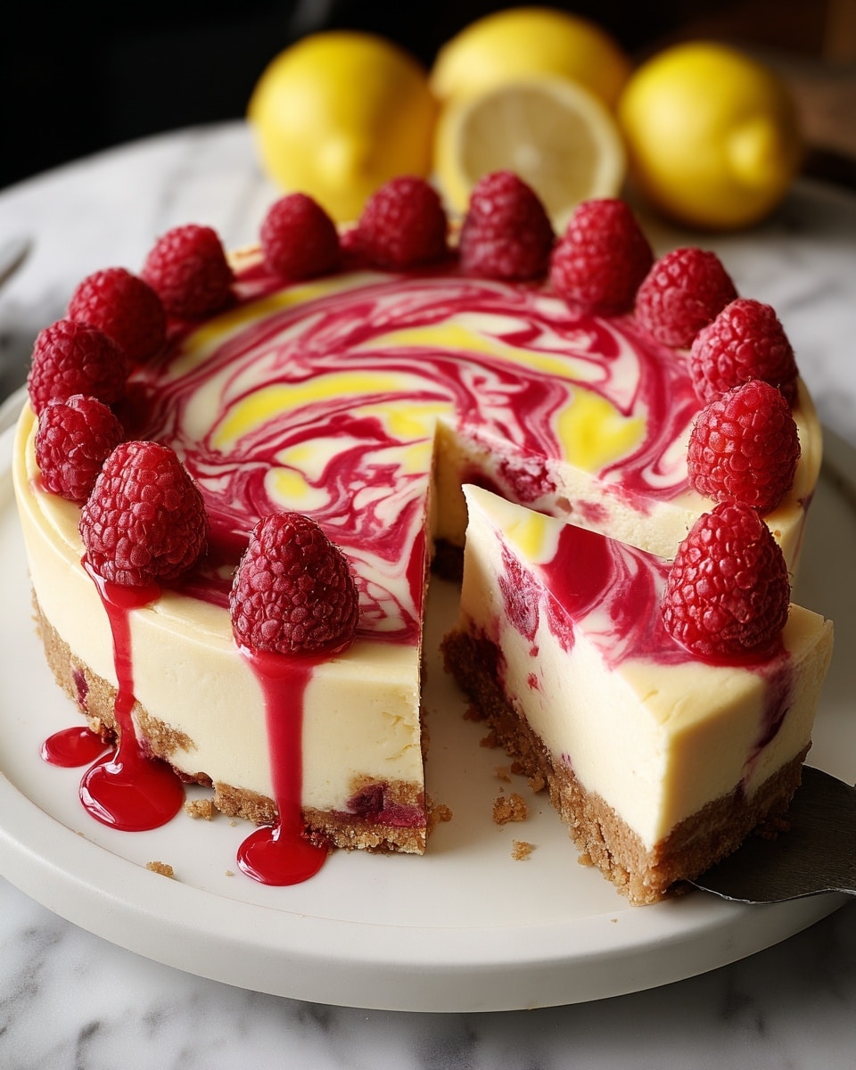 Lemon Raspberry Cheesecake Recipe - Recipe Image