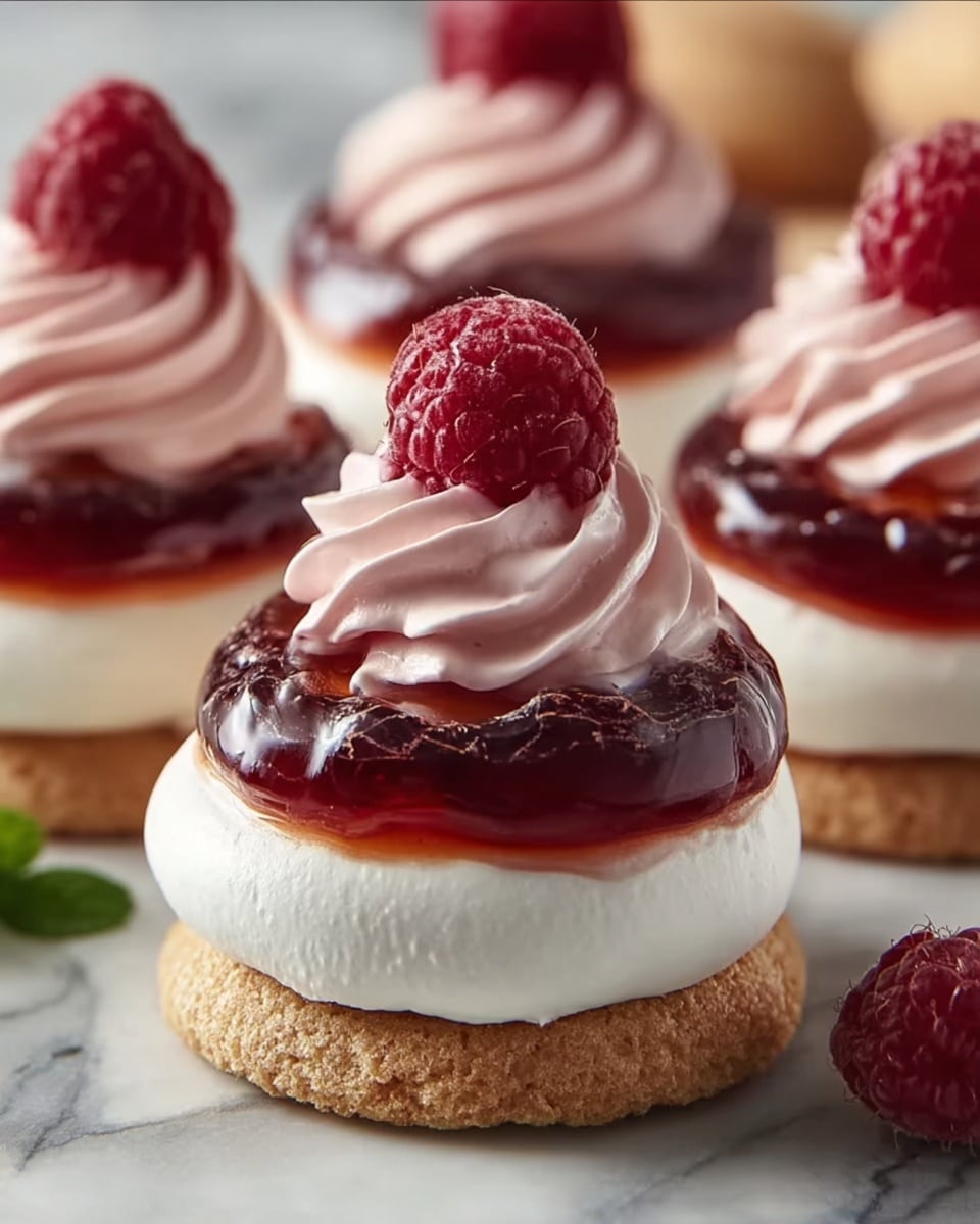 Raspberry Meringue Sandwiches Recipe - Recipe Image
