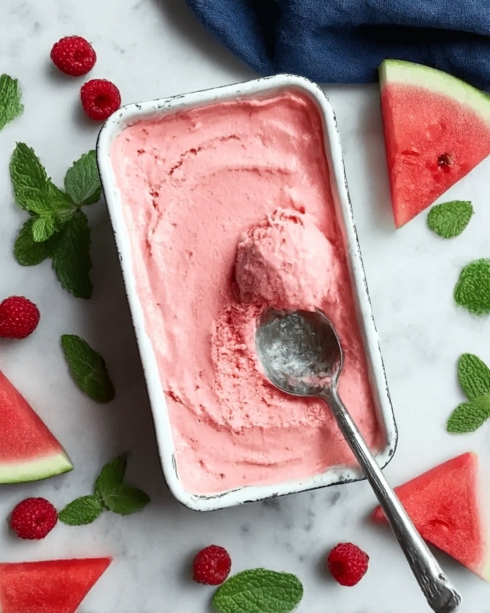 Watermelon Mint Sorbet Recipe - Recipe Image