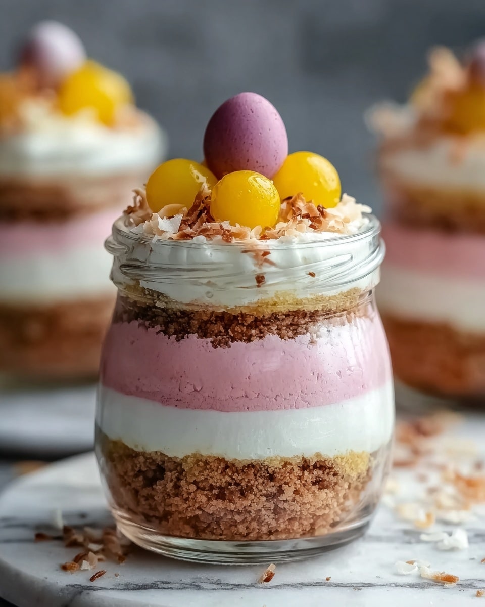 Easter Egg Cheesecake Jars Recipe - Recipe Image