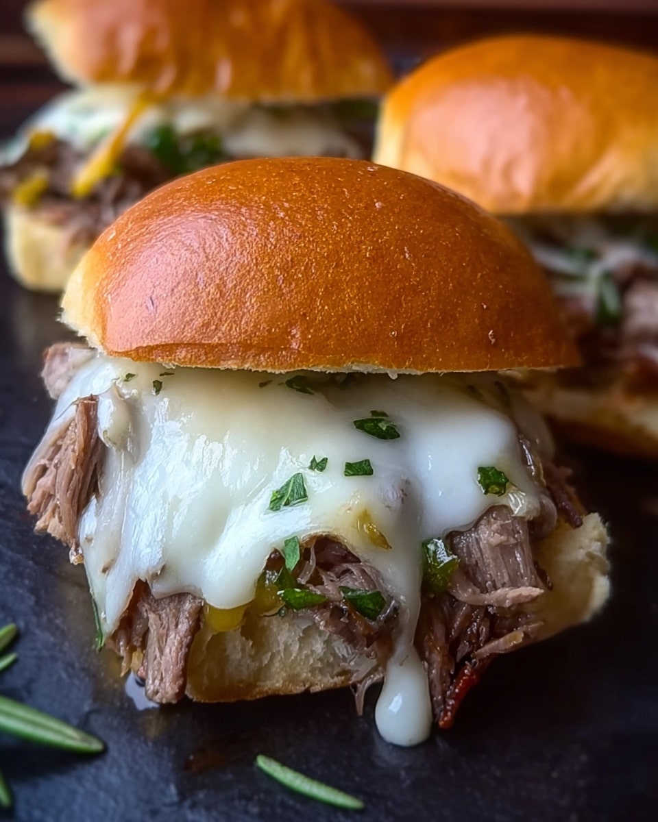 Philly Cheesesteak Sliders Recipe - Recipe Image