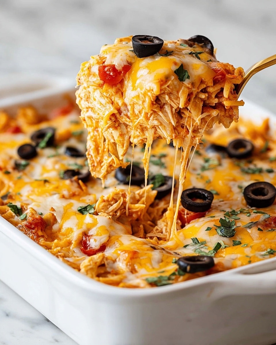 Fiesta Chicken Pasta Casserole Bake Recipe - Recipe Image