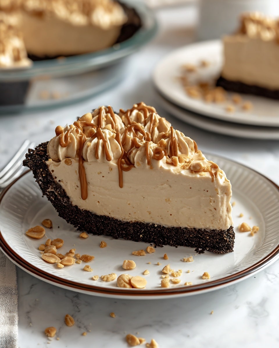 No Bake Cream Cheese Peanut Butter Pie Recipe - Recipe Image
