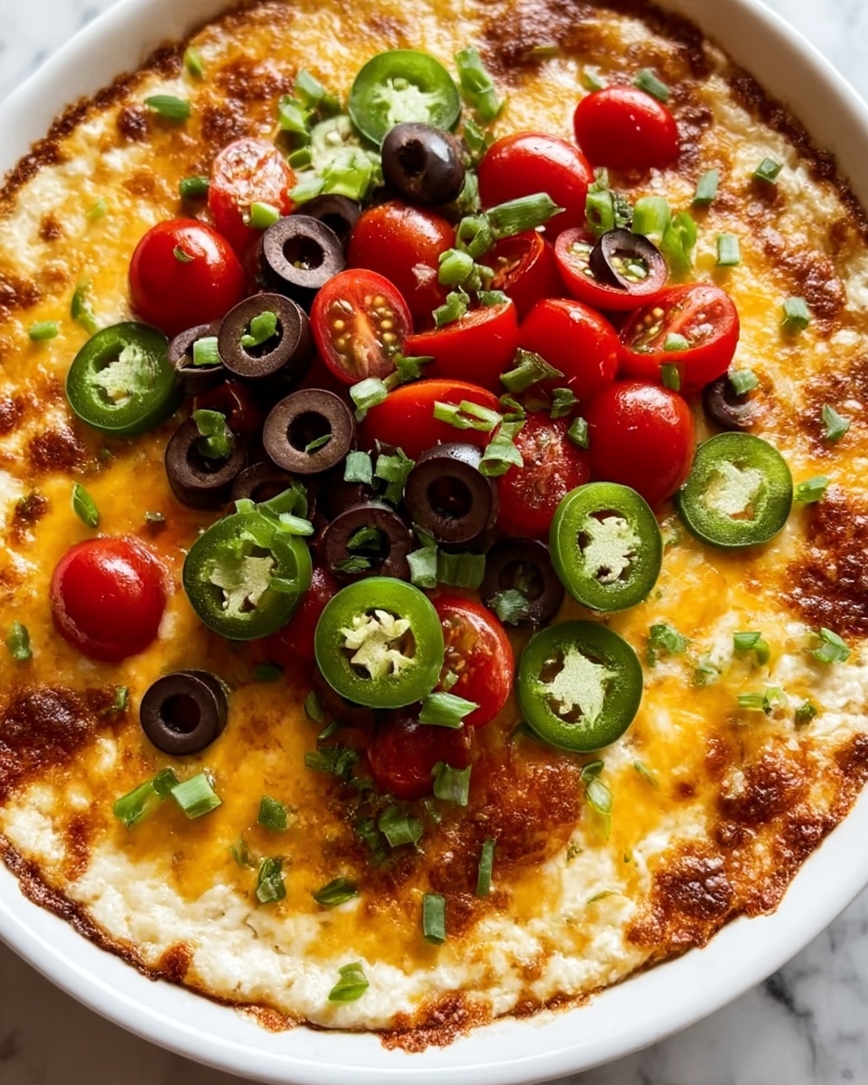Spicy Cheesy Baked Football Dip Recipe - Recipe Image