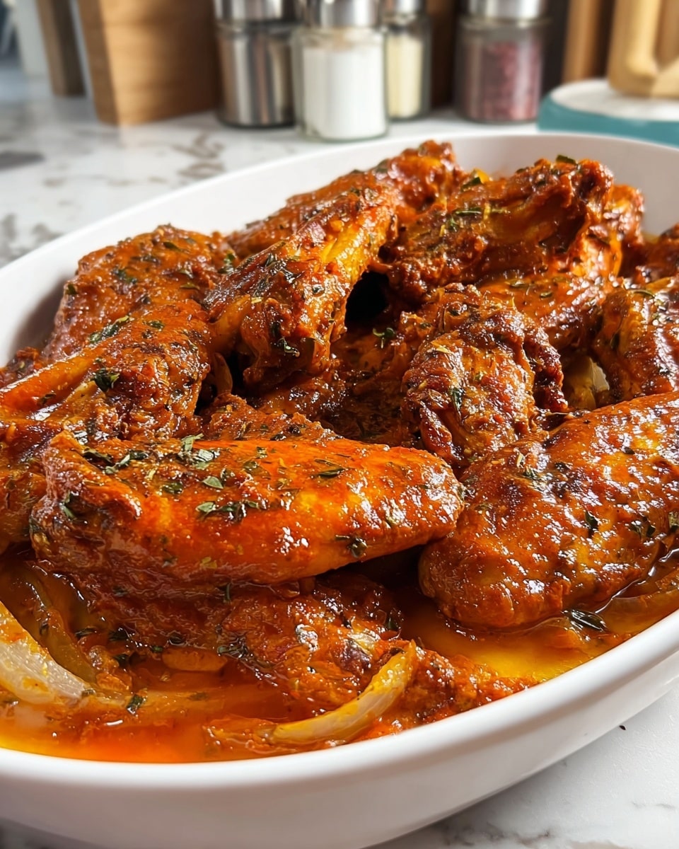 Smothered Turkey Wings with Rich Gravy Recipe - Recipe Image
