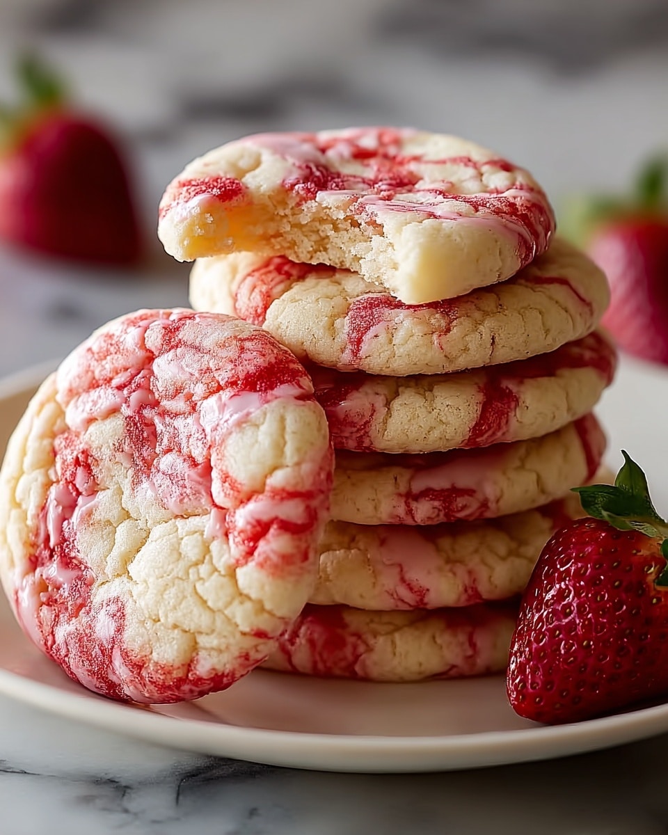 Double Strawberry Sugar Cookies Recipe - Recipe Image