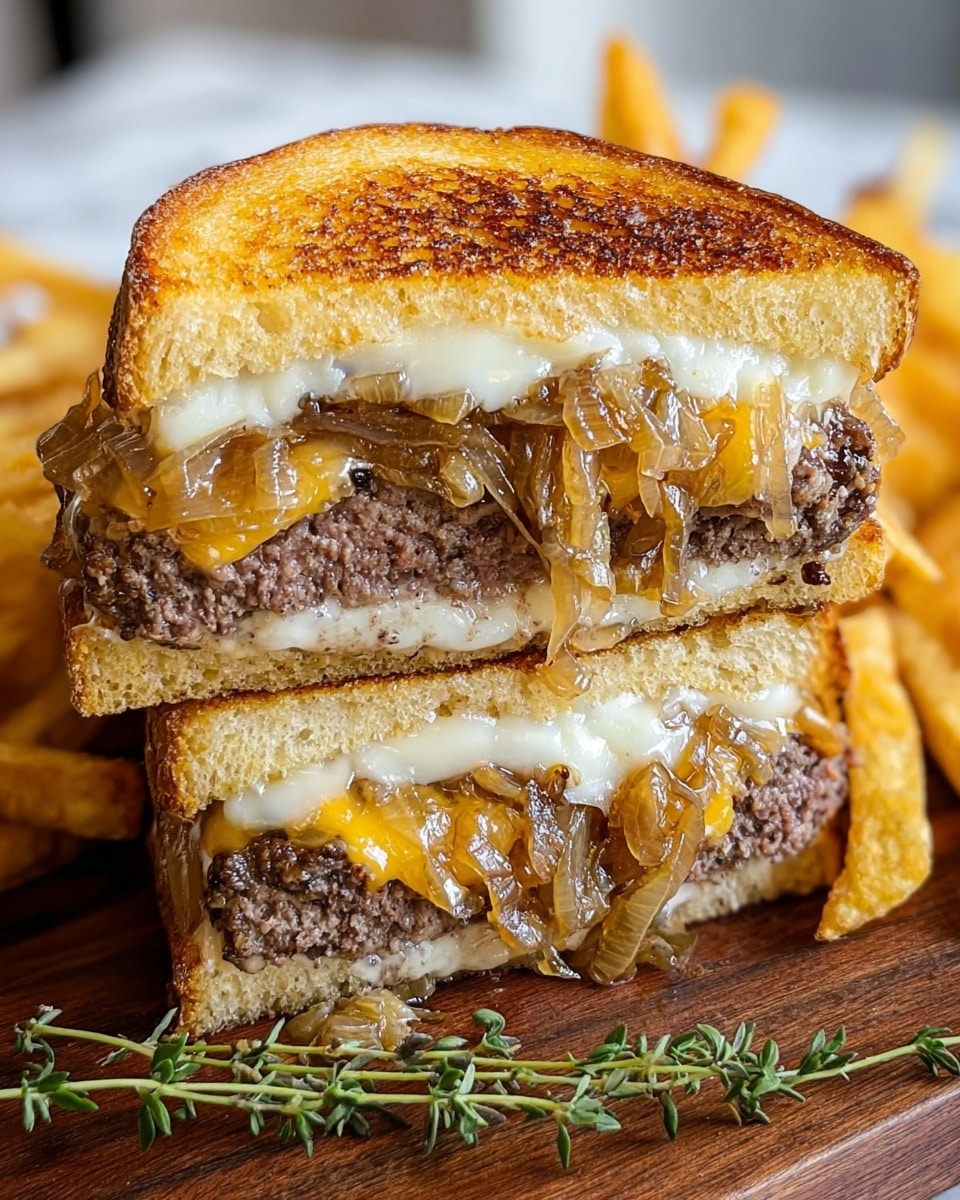 Smashing Patty Melts with Signature Sauce Recipe - Recipe Image