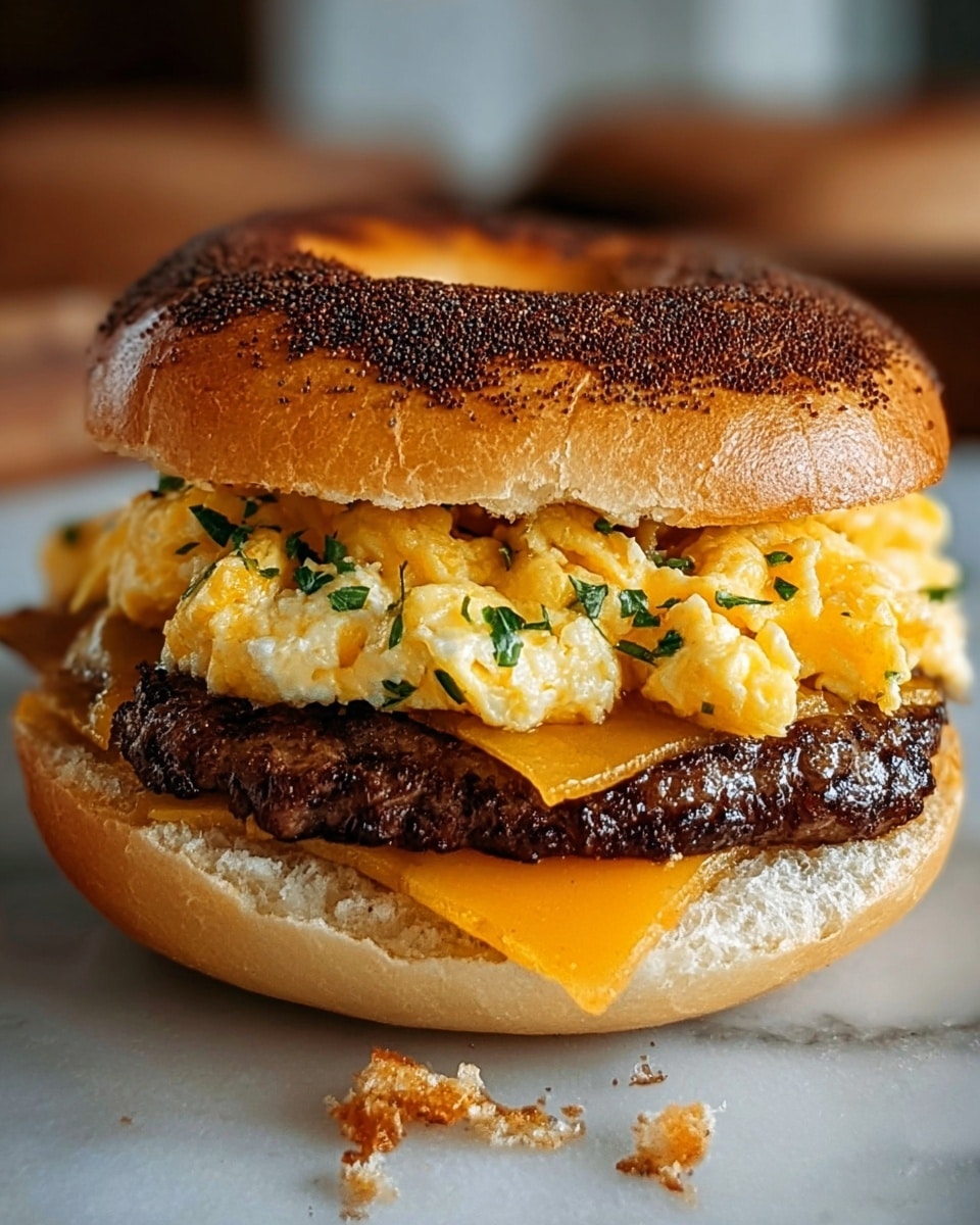 Steak Egg Cheese Bagel: The Ultimate Breakfast Sandwich Recipe - Recipe Image