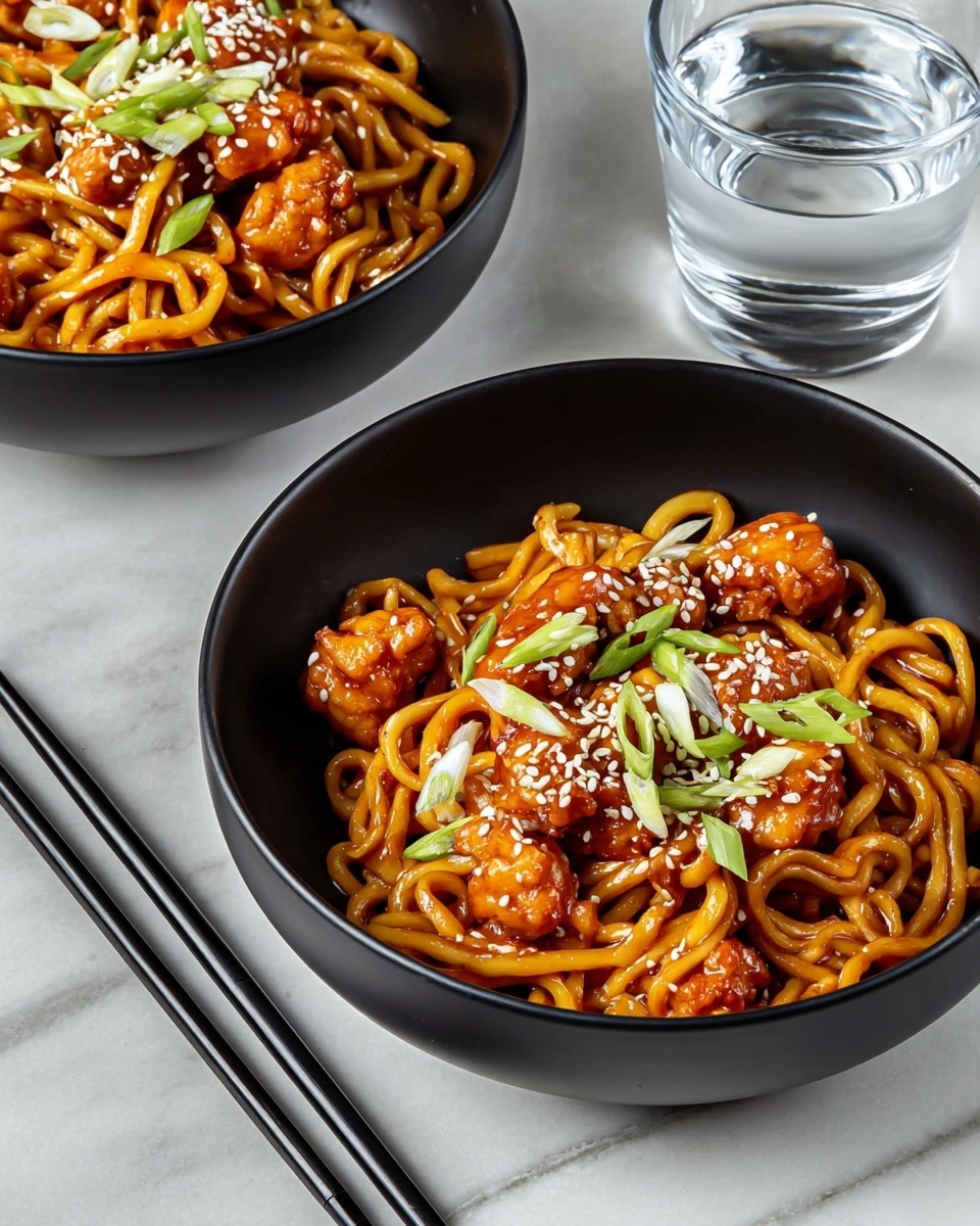 Slow Cooker Honey Garlic Chicken Noodles Recipe - Recipe Image