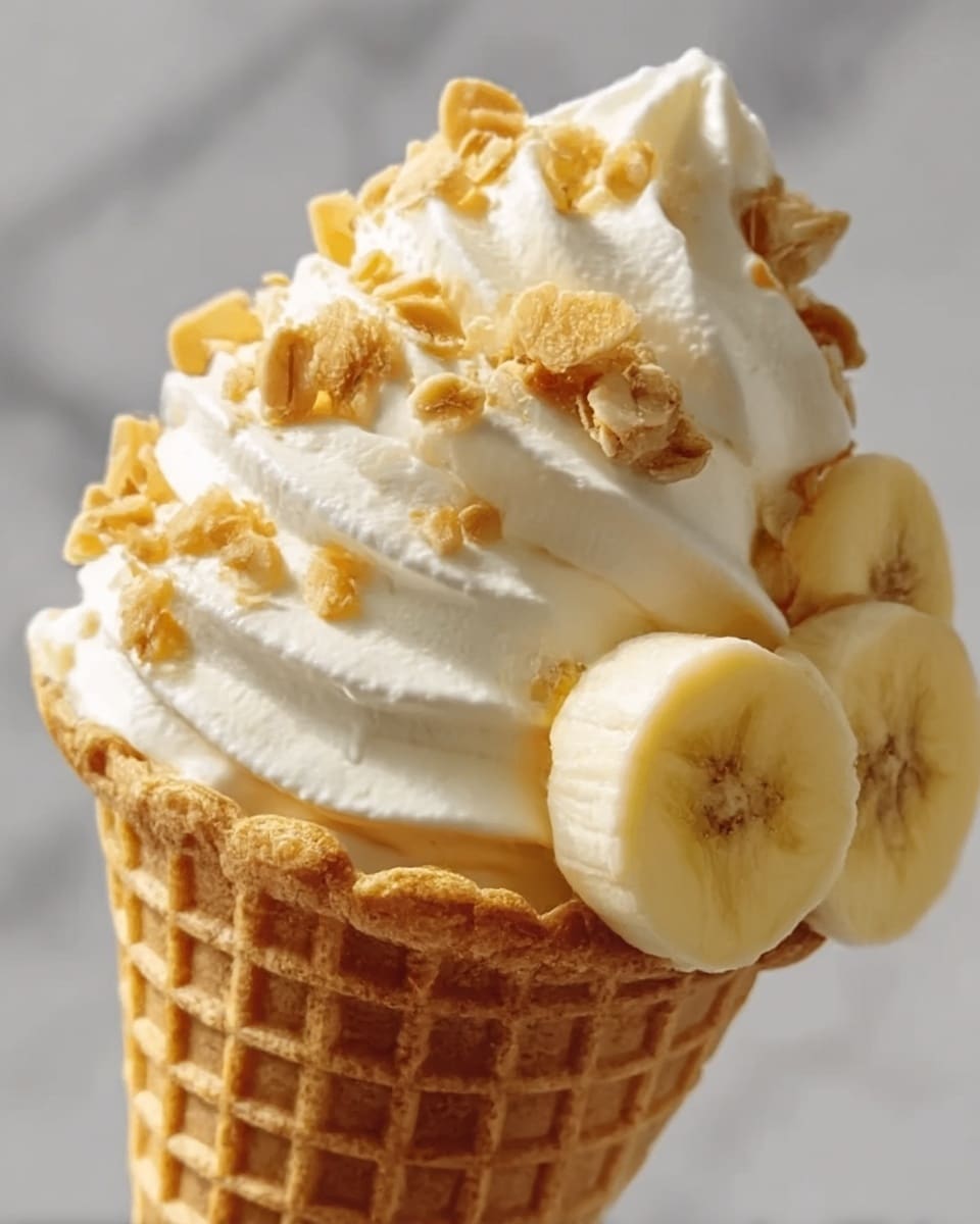Banana Pudding Cheesecake Cones Recipe - Recipe Image