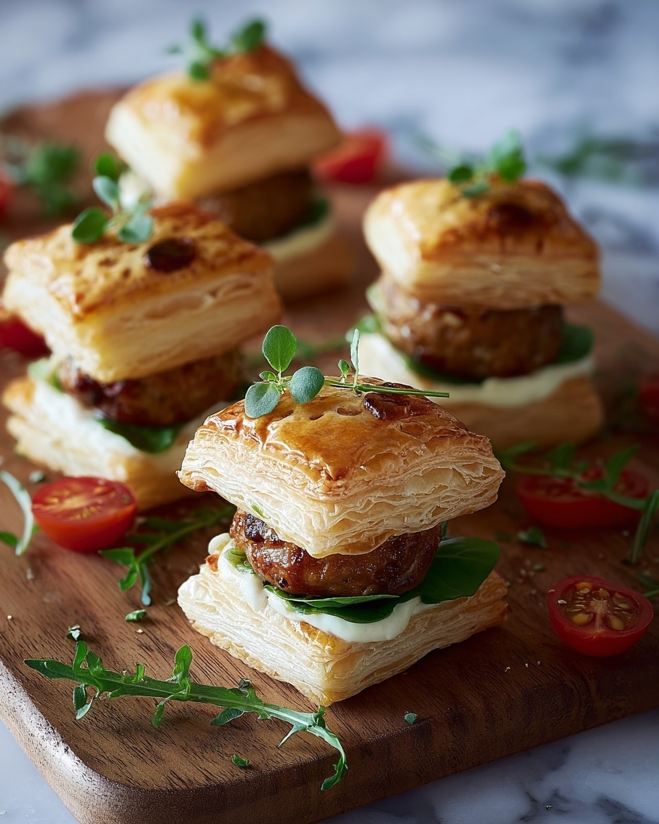 Cheese Puff Sliders Recipe - Recipe Image