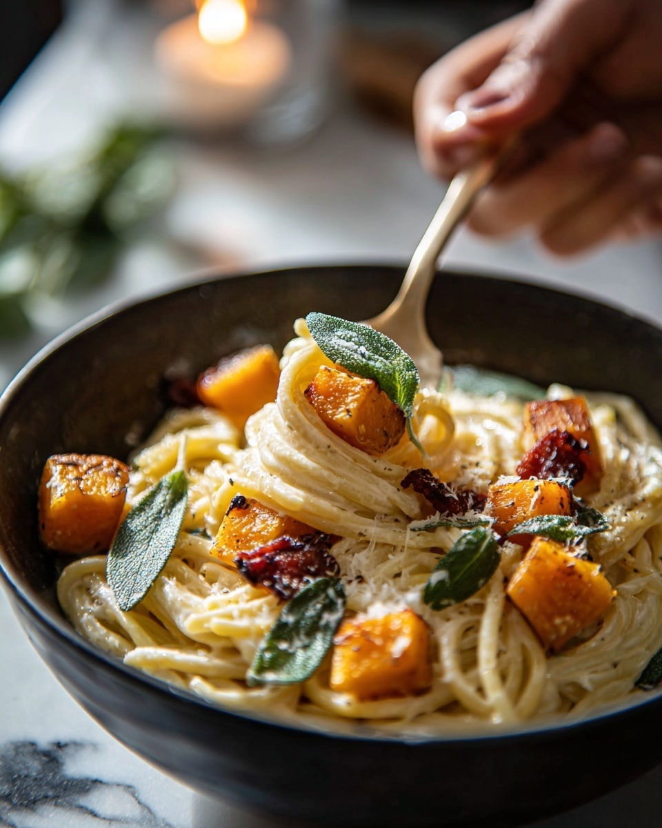 Roasted Butternut Squash and Sage Pasta Recipe - Recipe Image