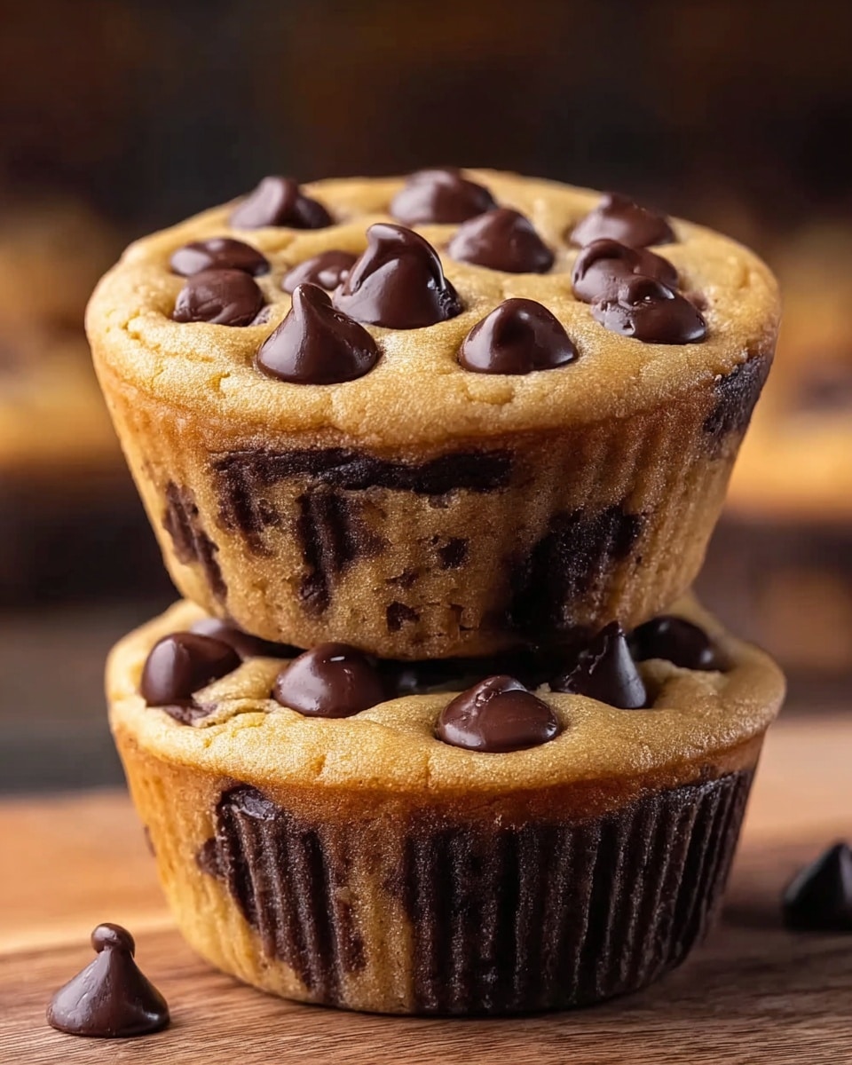 Peanut Butter Chocolate Chip Cookie Cups Recipe - Recipe Image